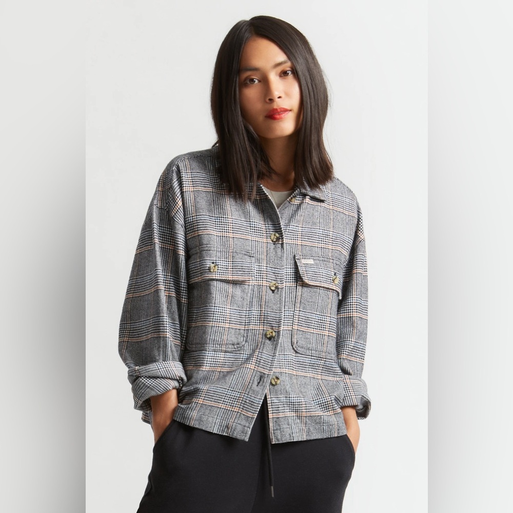 Brixton Bowery L/S Flannel- Black